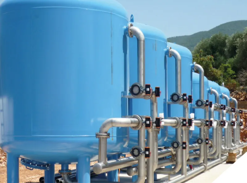 Serbatoi di filtrazione per pre-trattamento acqua di processo agroalimentare